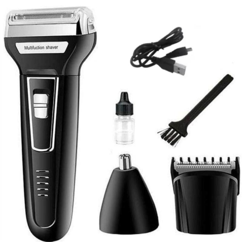 NW2Lbs 3 in 1 Electric Shaver Razor For Men USB Rechargeable Nose Hair Trimmer Men's Electric Shaver Machine