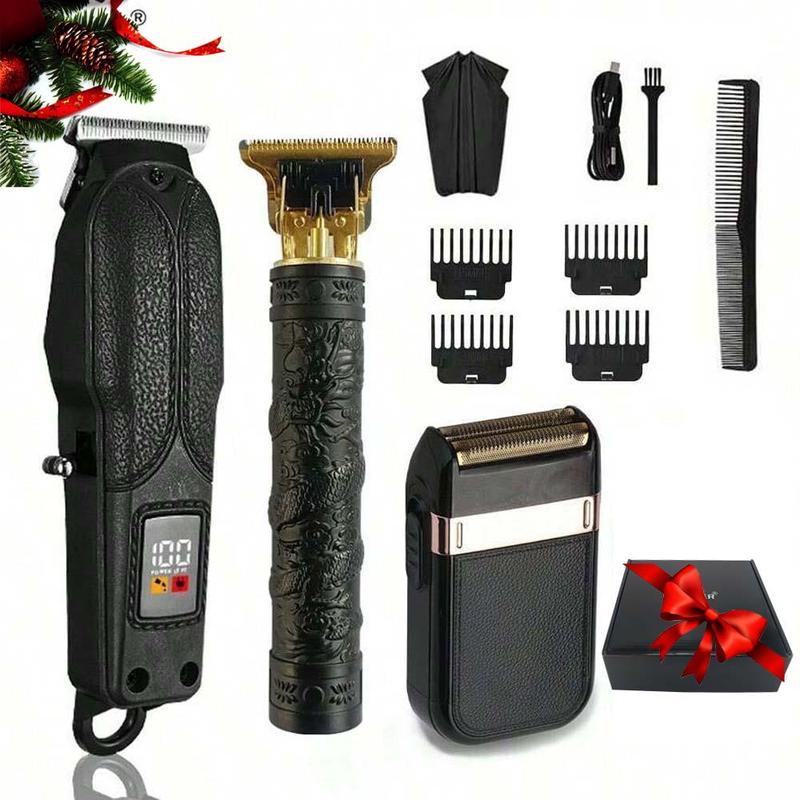 Multifunctional 3 In 1 Electric Hair Clipper Set, 1 Set Cordless Hair Clipper Shaver Beard Trimmer, USB Rechargeable Hair Cutting Machine For Men