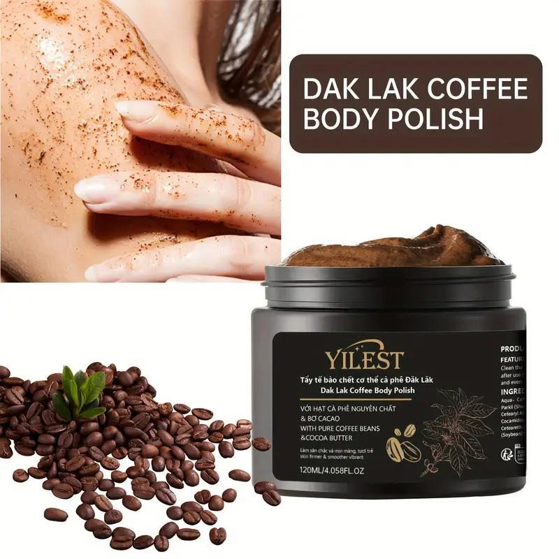 Coffee Extract Body Scrub, Deep Pore Cleansing & Exfoliating Body Scrub, Nourishes & Brightens Skin, Paraben-free for All Skin Types