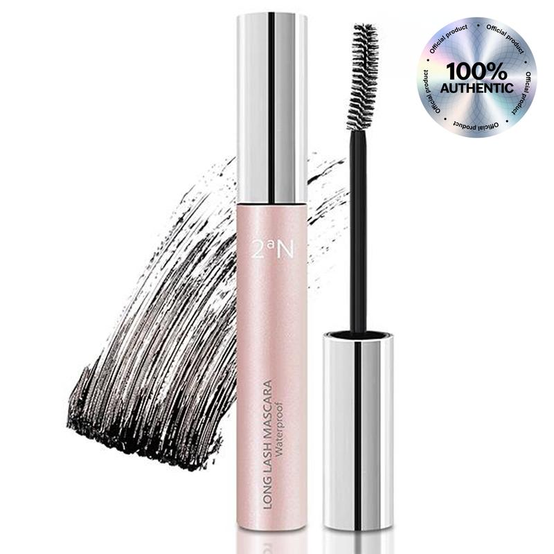 2aN Long Lash Mascara - Official Product Korean Telescopic Lift Mascara Black Volume and Length Waterproof Mascara K Beauty Makeup (0.26 oz)