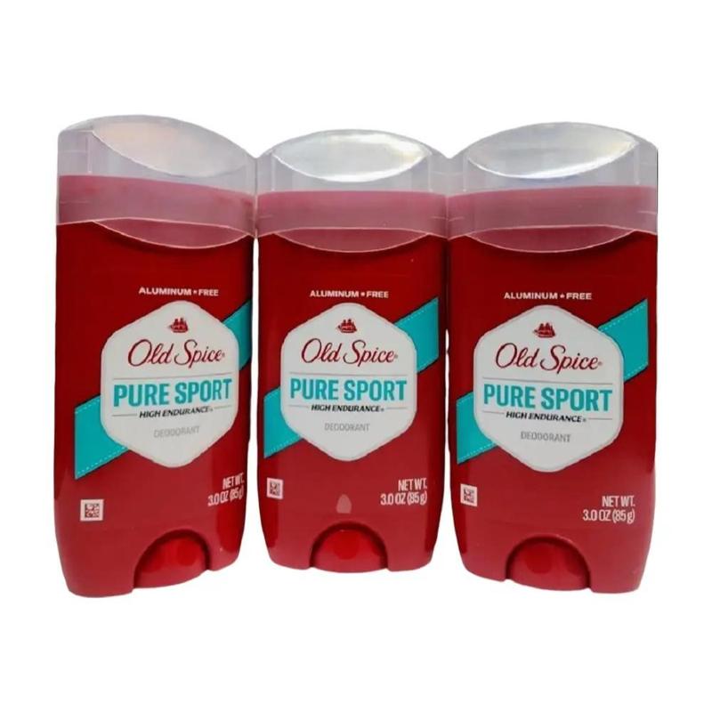 Old Spice Deodorant for Men, Aluminum Free, Pure Sport (3.0 oz. 3 Pack) Body Care Clear Daily