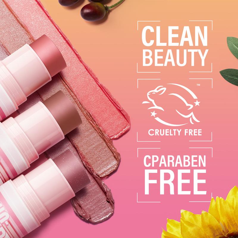 CARSLAN Sun-Kissed Blush Stick Vegan Natural Plant Formula Blendable Lightweight Non-greasy Creamy For Eyes, Lips & Cheeks