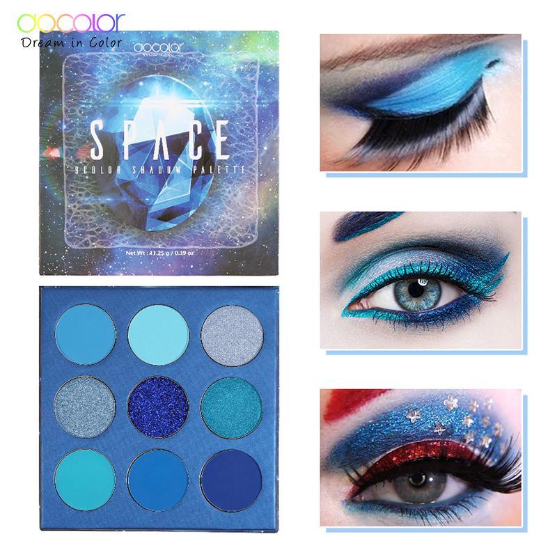 9 Colors Gemstone Design Eyeshadow Palette, Matte and Glitter Eye Shadows Palette, Long Lasting Shimmering Eye Shadow Makeup Products