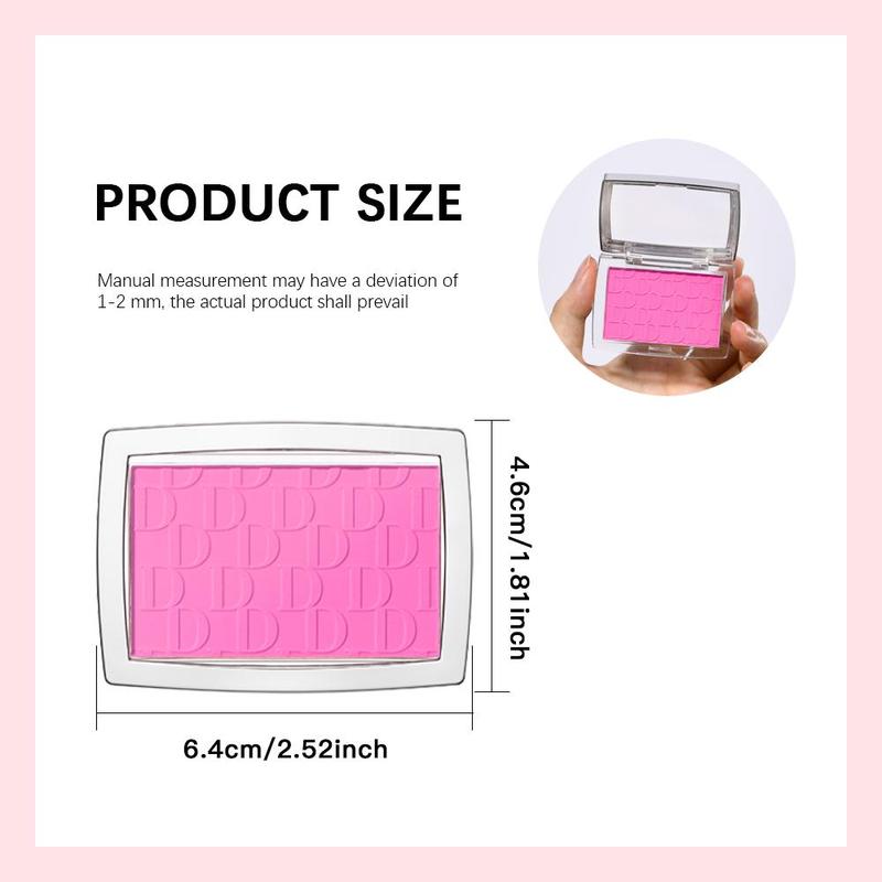 Long Lasting Blush Palette, 2 Counts set Matte Blush Powder, Cheeks Contour Blush Pressed Powder, Natural Look Blush for Daily Makeup