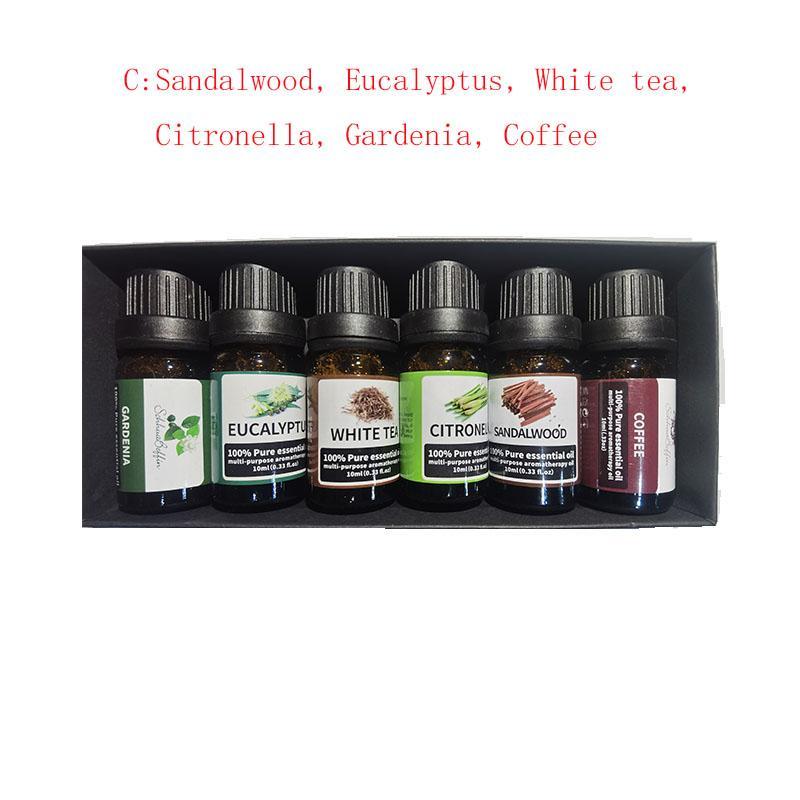 1 Box Organic Essential Oil, Aromatherapy Diffusers Oil, Skin Care Body Massage Oil for Diffuser, Humidifier, Skin Moisturizer, Home Decor, Spa, Bath, Shower, Christmas Gift