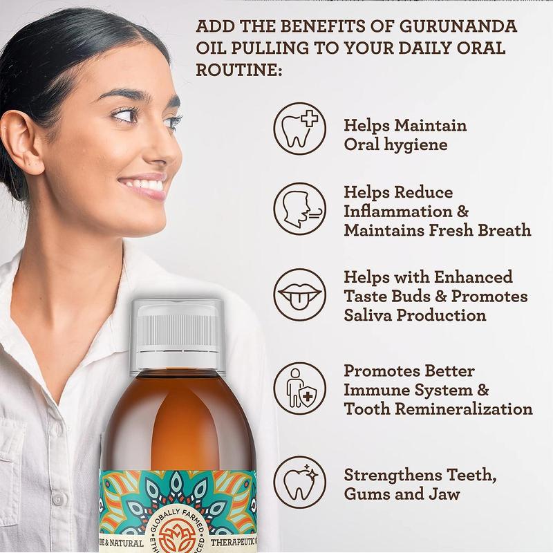 GuruNanda Original Formula Pulling Oil for Teeth & Gums