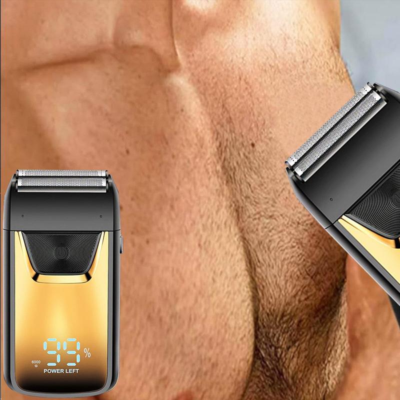 Electric Shaver Machine, Professional Rechargeable Portable Shaver, 3d Floating Trimmer Head, Beard Shaver for Long Lasting Battery Life, Christmas Gift