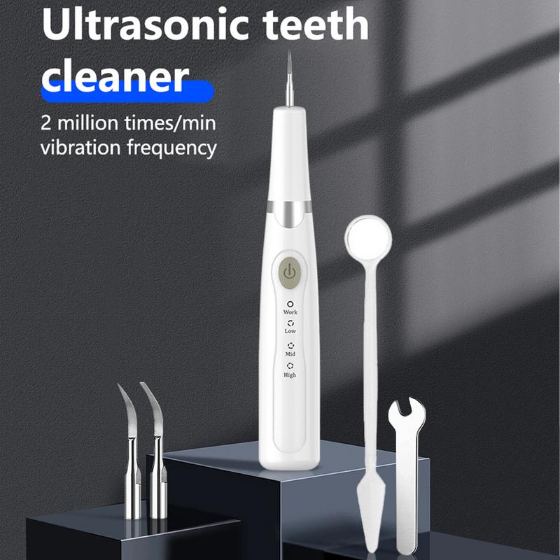 JOYYE Teeth Cleaner, effectively removes plaque and stains without damaging gums with ultrasonic technology. Cleans teeth and mouth for fresh breath. USB rechargeable, small and portable Oral Plug Cordless Gift Cleansing