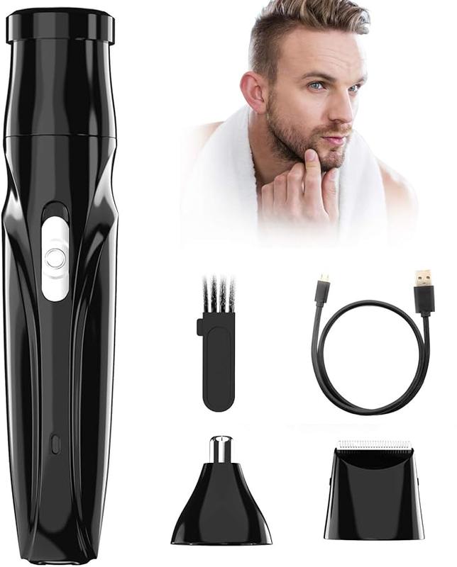 Nose Hair Trimmer,USB Rechargeable Nose Hair Trimmer,Electric Hair Removal for Underarm pubic Hair,Painless Eyebrow and Facial Hair Remover Trimmer Epilator for Easy Cleansing