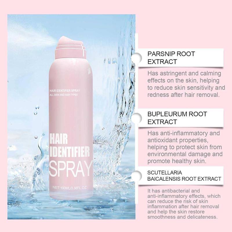 Hair Identifier Spray (120ml, aluminum can)- Precision Facial Razor Set for Smooth Skin, Enhanced Visibility, and Skincare Absorptio - Non-Comedogenic