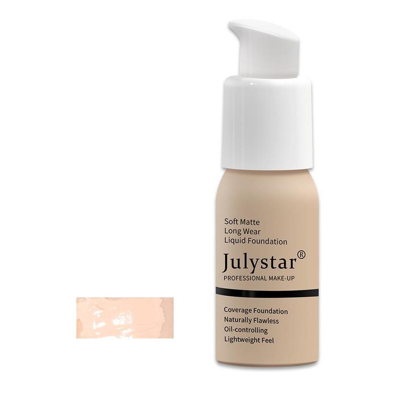 Soft Matte Long Lasting Foundation, Lightweight Feel Oil Control Foundation, Natural Concealing Liquid Foundation, Full Coverage Makeup Cream