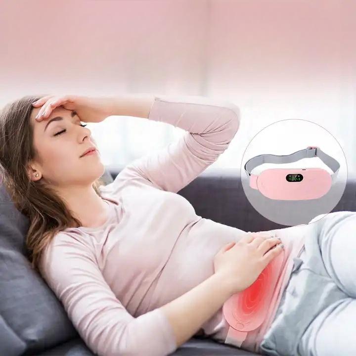 Portable Cordless Heating Pad, Electric Waist Belt Device, Fast Heating Pad With 3 Heat Levels And 4 Massage Modes, Back Or Belly Heating Pad For Women And Girl electric heating