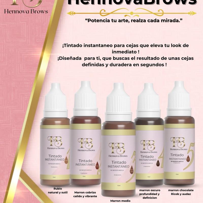 Instant eyebrow tint HennovaBrows