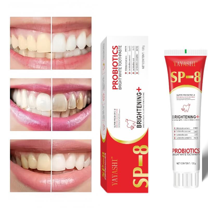 [3 Counts only 14.79$]YAYASHI SP-8 Probiotic Whitening Toothpaste, Free of Fluoride,  Oral Care Toothpaste for Removing Stains & Brightening Teeth