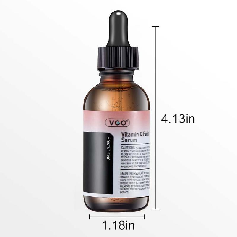 VGO Vitamin C Facial Essence 30ml 60ml For dry and sensitive skin Snail Mucin 92% Moisturising Cream Reduces fine lines Cleansing Moisturising Skin Care Hyaluronic Acid Skin Repair Comfort Gentle Hydration Cleanser