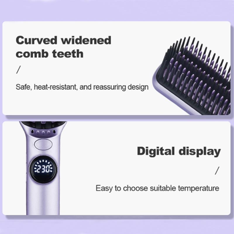 Electric Hair Straightening Comb, 1 Count Anti-scald Electric Hair Curler, Multifunctional Automatic Styling Comb, Hair Styling Tool for Women & Girls