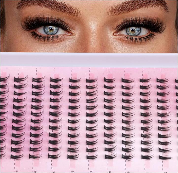 Winifred Bottom Lash Clusters Thick Volume Lower Lash Extension DIY Individual Lashes Bottom Clusters Lashes for Cluster Eyelash Extensions (168pcs)