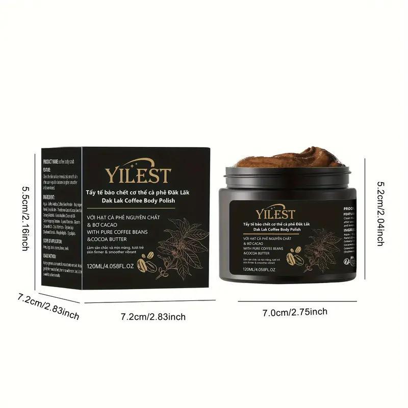 Coffee Extract Body Scrub, Deep Pore Cleansing & Exfoliating Body Scrub, Nourishes & Brightens Skin, Paraben-free for All Skin Types