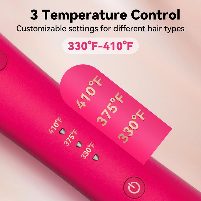 3 in 1 Automatic Curling Iron for Beach Waves, Professional Anti Tangle Automatic Hair Curler with 3 Heat Setting & Timer Alert, Fast Heating, Dual Anti-Scald Ceramic Curling Wand for Easy Curly Hair Styling Comfort