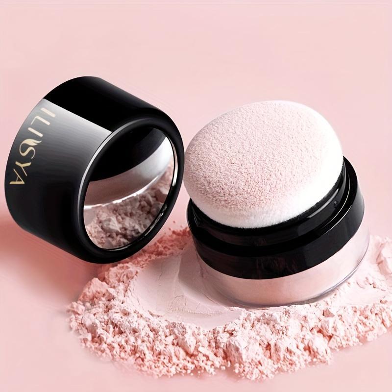 Soft Powder, Makeup Setting Powder for Daily Makeup, Natural Lightweight Compact Intimate Makeup Gift for Women, Beginners