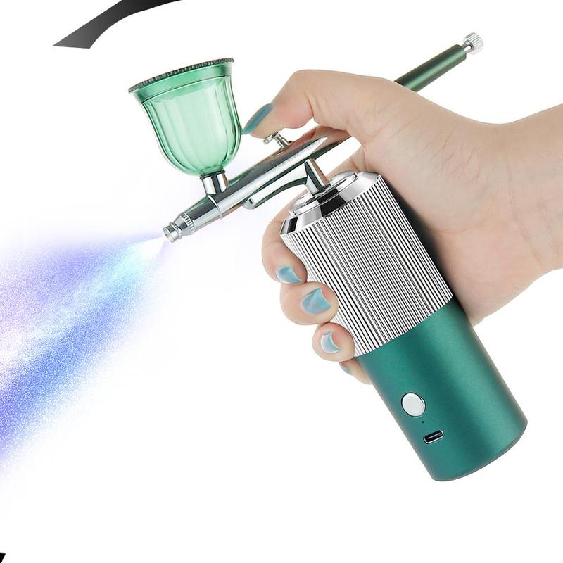 Wireless Air Compressor, Air Compressor Airbrush, Nano Oxygen Sprayer, Portable Oxygen Injection, Atomization, Airbrush, Moisturising Skin Care Spray Gun, Christmas Gift