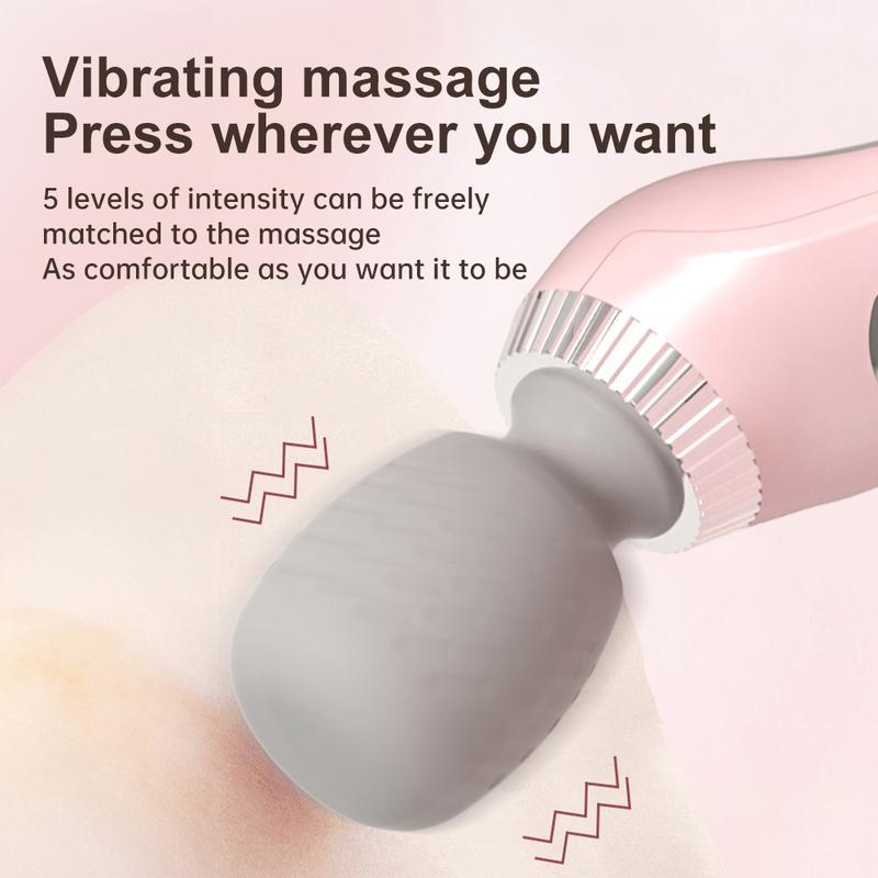 {Free shipping}Portable Handheld Vibrating Massager, 1 Count USB Rechargeable Relaxation Stick,Multi-functional Full Body Massage for Neck, Back, Legs and Lower Back Comfort massage head Portable Halloween