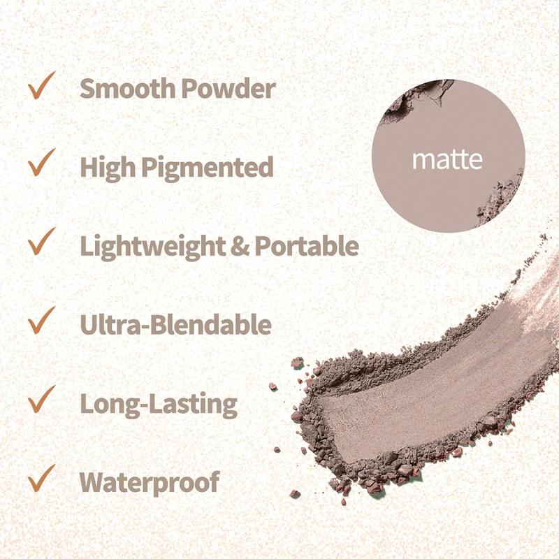 9 Colors Matte Naked Eyeshadow Palette Neutral Nude Smoky Eye Shadow Pallet Gray Taupe Brown High Pigmented Ultra-Blend-able eyeshadow makeup Smooth Waterproof Compact Daily Gift Lightweight Powder Smokey Cosmetic