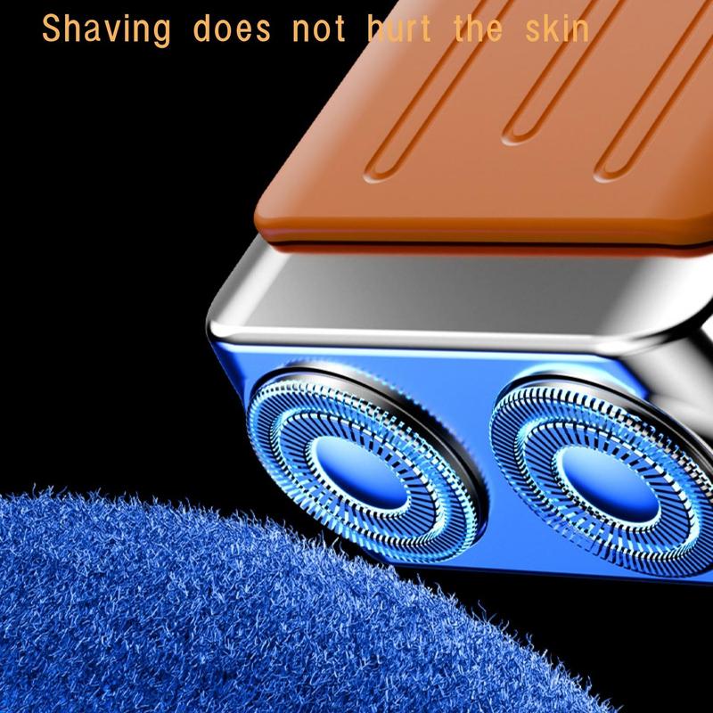 Portable Electric Rechargeable Shaver, Mini Beard Trimmer, Pocket Size Electric Shaver for Men, Great for Travel, Business Trips, Daily Use, Christmas, Christmas Gift