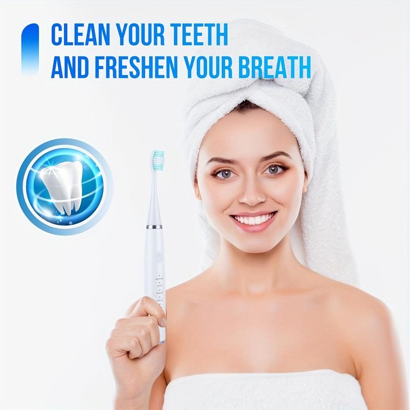 Teeth Cleaner Kit With Electric Toothbrush, Home Oral Care, Multiple Cleaning Modes, USB Rechargeable With Tool Accessories father's day gift rechargeable toothbrush