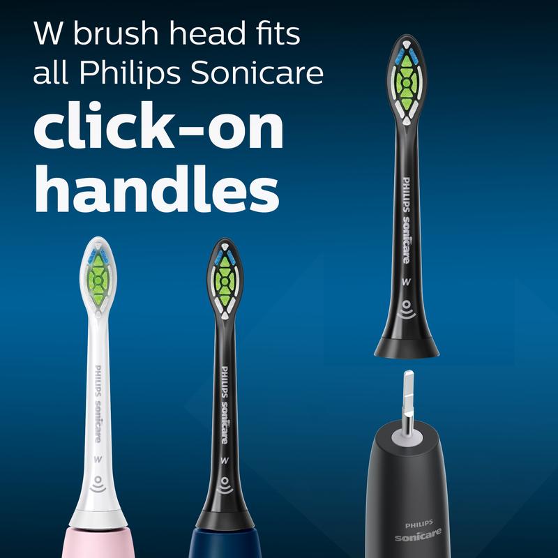 Philips Sonicare DiamondClean replacement toothbrush heads, HX6062 95, BrushSync technology, Black 2-pk Handle Oral Handle Oral Handle Oral