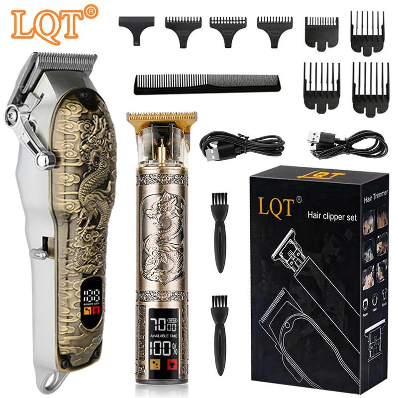 Professional Hair Clipper, 1 Box Rechargeable Electric Hair Trimmer with Accessories, Barber Clippers, Hair Cutting Kit, Gifts for Men, Christmas Gift