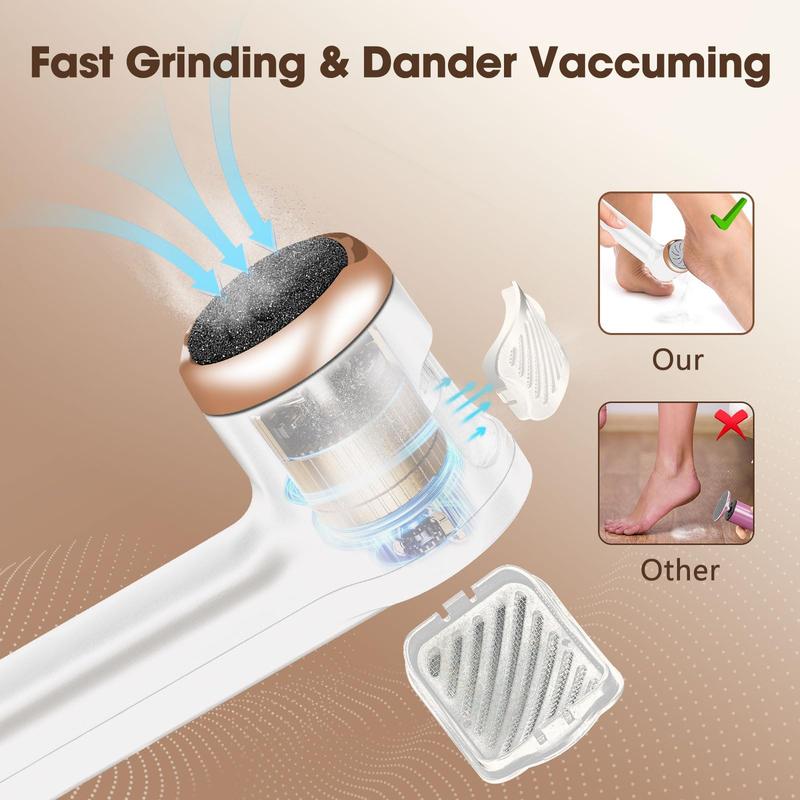 Electric Foot Filer Electric Foot Callus Remover Foot File Electric Callus Remover for Feet IPX7 Waterproof Electric Foot Sander Pedicure Kit Rechargeable Upgrade High Power & LED Display