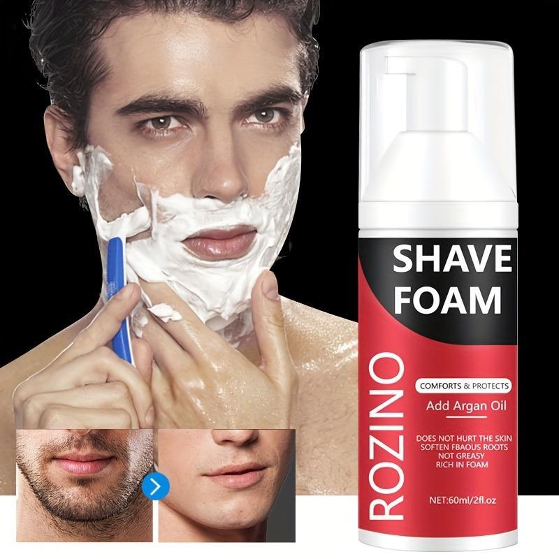 Men's Argan Shaving Foam, Moisturizing Shaving Foam, Soft and Not Hurt the Skin, Beard Shaving Cream, Shaving Product for Men