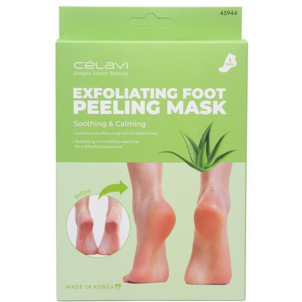 1 Piece Exfoliating Peeling Foot Care Mask for Soft and Smooth Feet - Heal Rough Heels, Aloe Scent