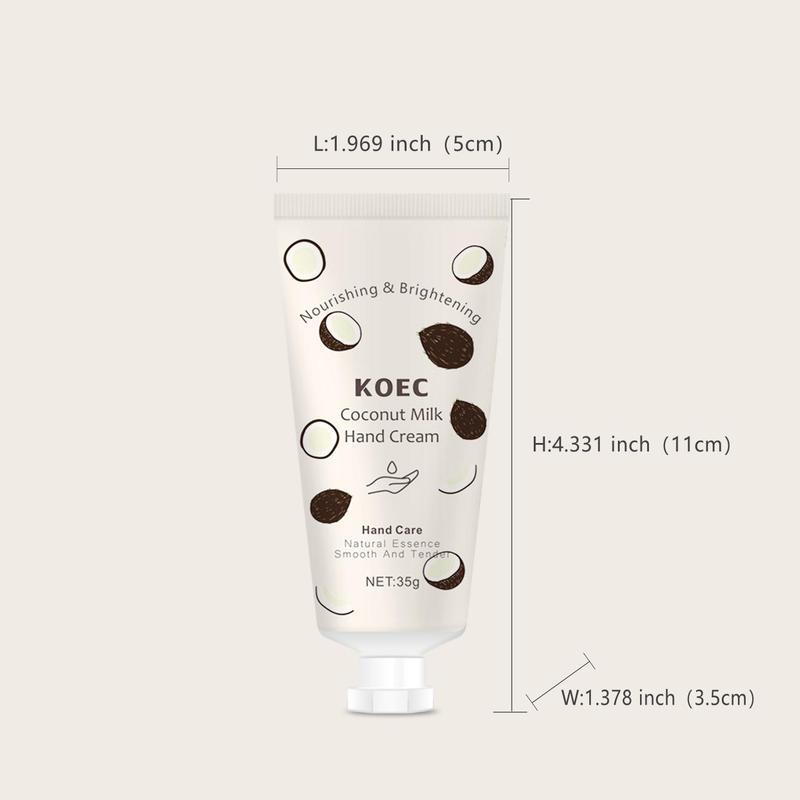 Rose Coconut Natural Essence Hand Cream, Moisturizing Hand Lotion, Nourishing & Hydrating Hand Cream For Women & Girls