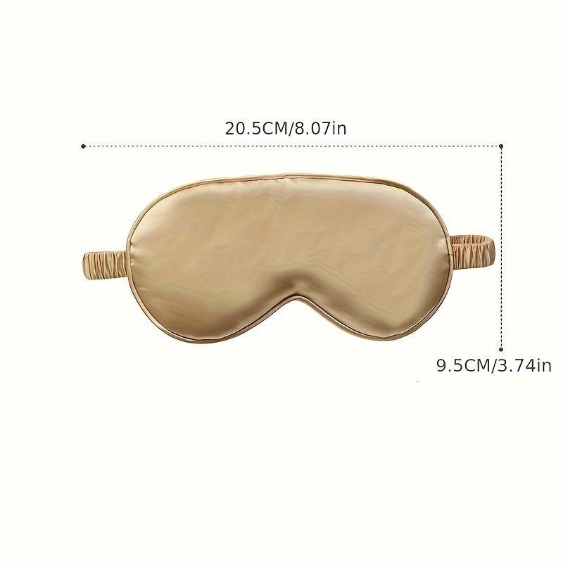 Silk Eye Mask for Sleeping, 3 Counts Including 1 Count Soft Cooling Sleep Eye Mask & 1 Count Hair Tie & 1 Count Storage Bag, Sleep Eye Mask for Home Travel Rest