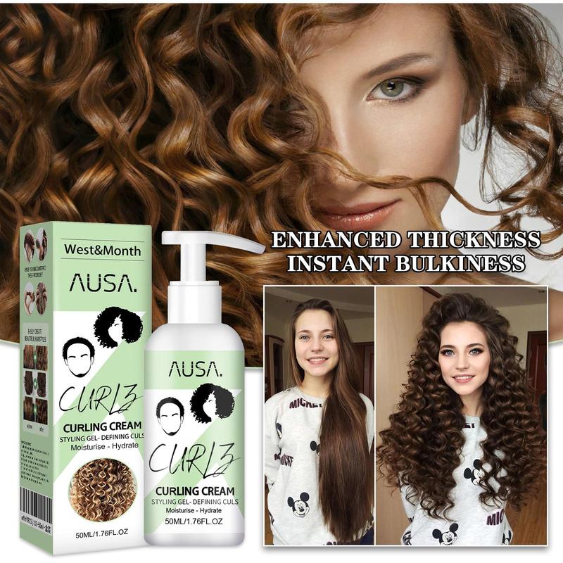 Curly Elastin Cream, 1 Count Long Lasting Moisturizing Hair Styling Product For Women & Girls