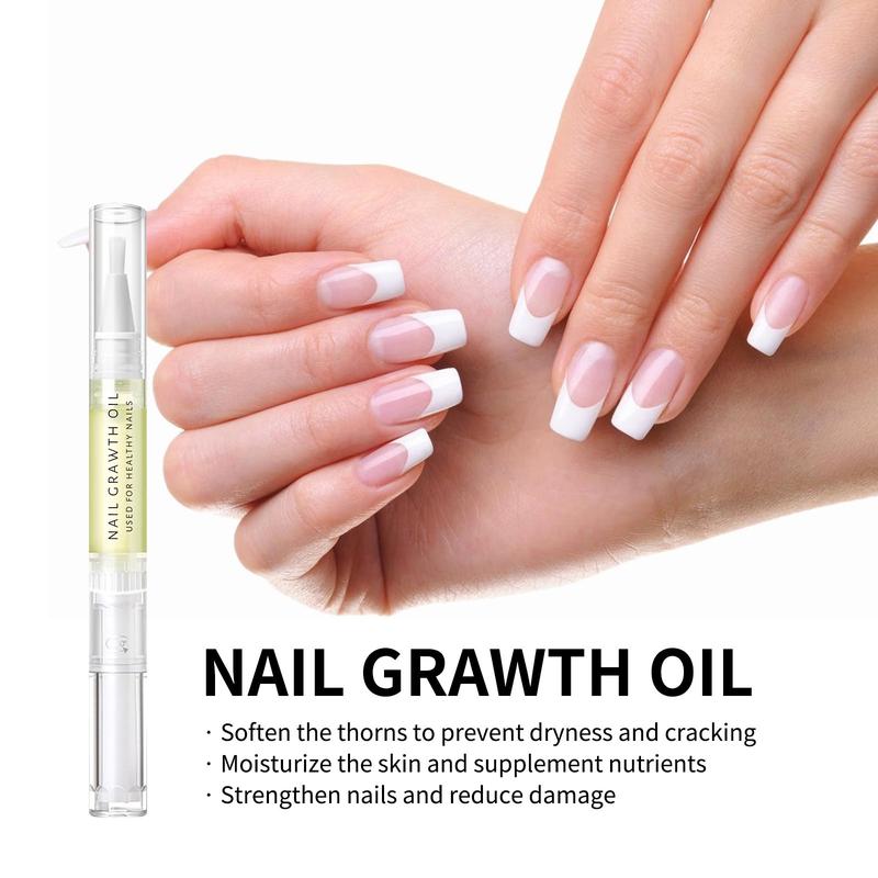 Nail Growth Oil For Strength and Moisture Organic Nail Care Blend Organic Nail Growth Oil for Moisturizing, Strengthening, and Brightening - Vegan & Cruelty-Free Moisture Nail Care Moisturize nail oil