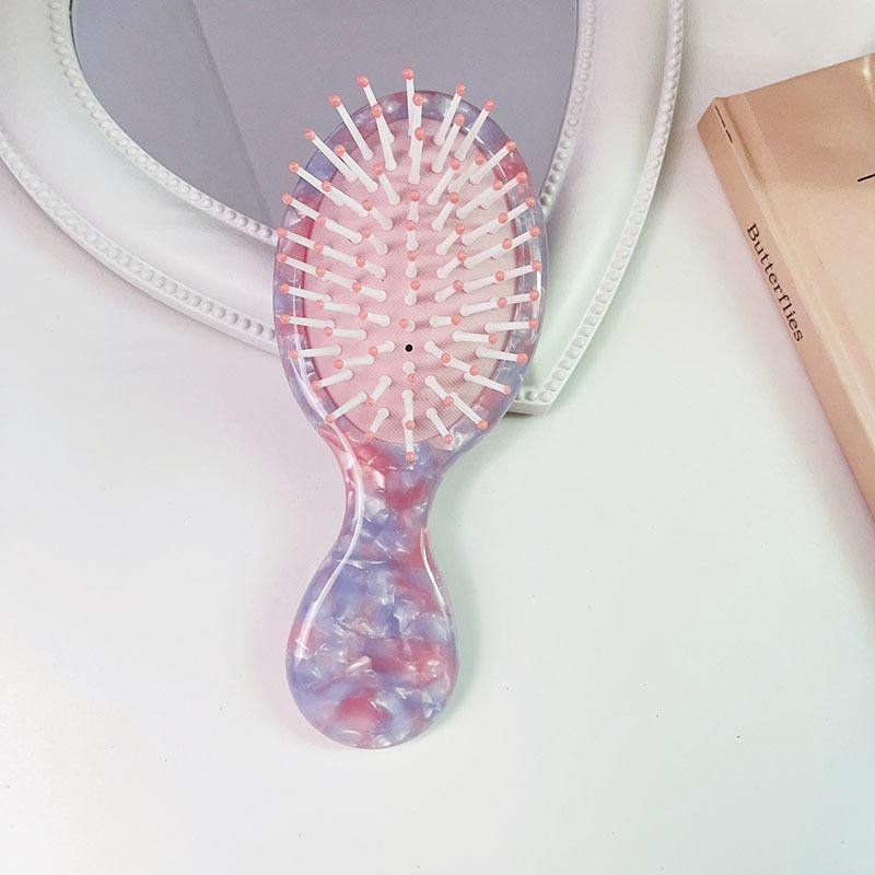 Colorful Hair Brush, Aesthetic Scalp Massage Comb, Hair Detangling & Styling Tool For Women