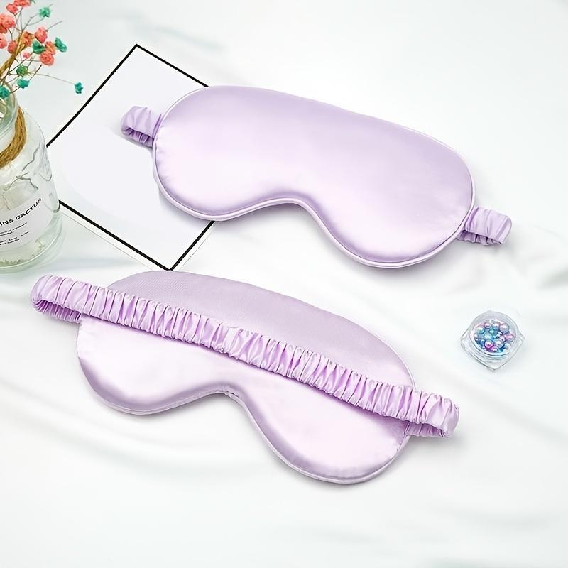 Soft Imitation Silk Sleep Mask, 1 Count Reusable Sleep Eye Cover, Soft Eye Mask For Sleeping Travel Yoga & Nap, Christmas Gift