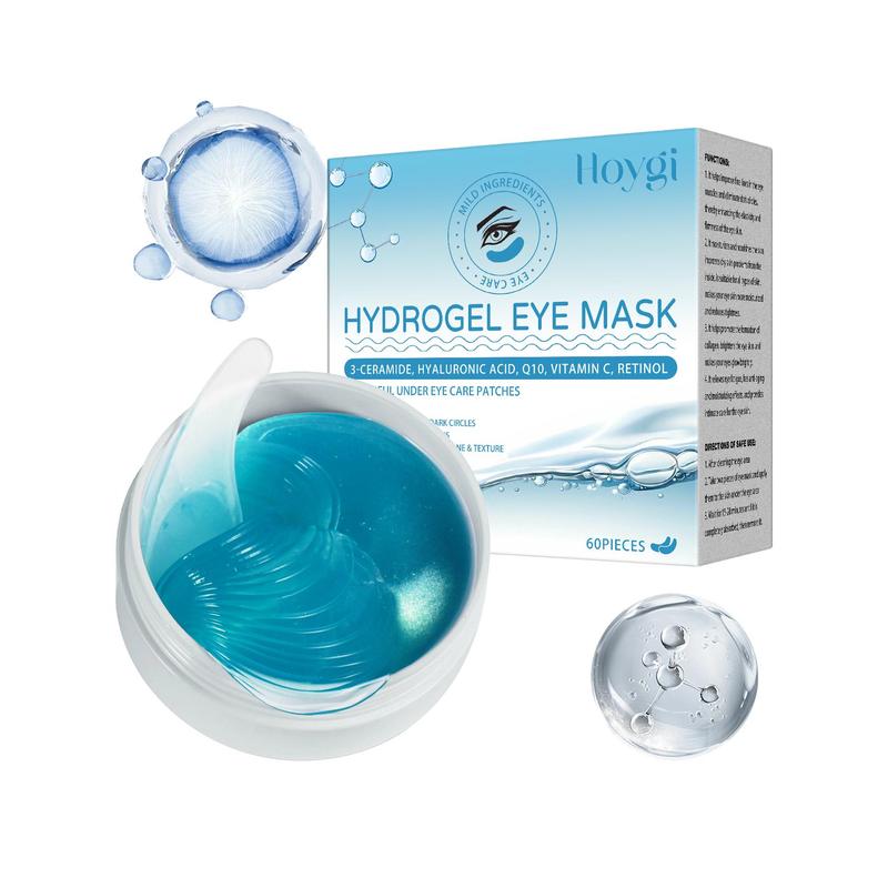 Hyaluronic Acid Eye Mask, 60pcs box Moisturizing Eye Mask, Eye Care Mask, Eye Skin Firming & Lifting Mask, Eye Care Product for Women & Men