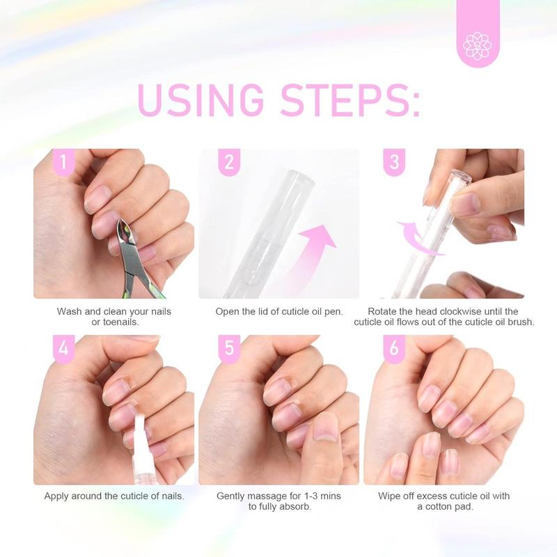 Nail Growth Oil - Moisturize, Strengthen, and Brighten Nails, Overall Healthy Nail Care Solutions, Nourishing Manicure, Cuticle Oil Pen, Nail Oil