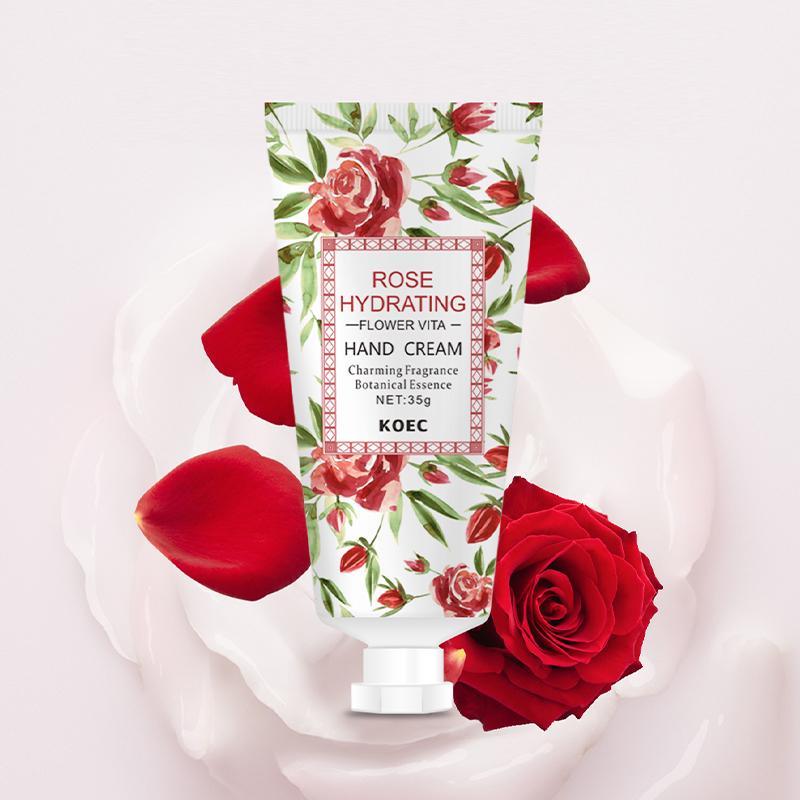 Rose Coconut Natural Essence Hand Cream, Moisturizing Hand Lotion, Nourishing & Hydrating Hand Cream For Women & Girls