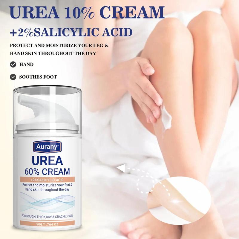 Urea & Salicylic Acid Foot Cream, Deep Moisturizing Foot Care Lotion, Exfoliating Foot Care Moisturizer for Dry Cracked Skin, Body Care Products