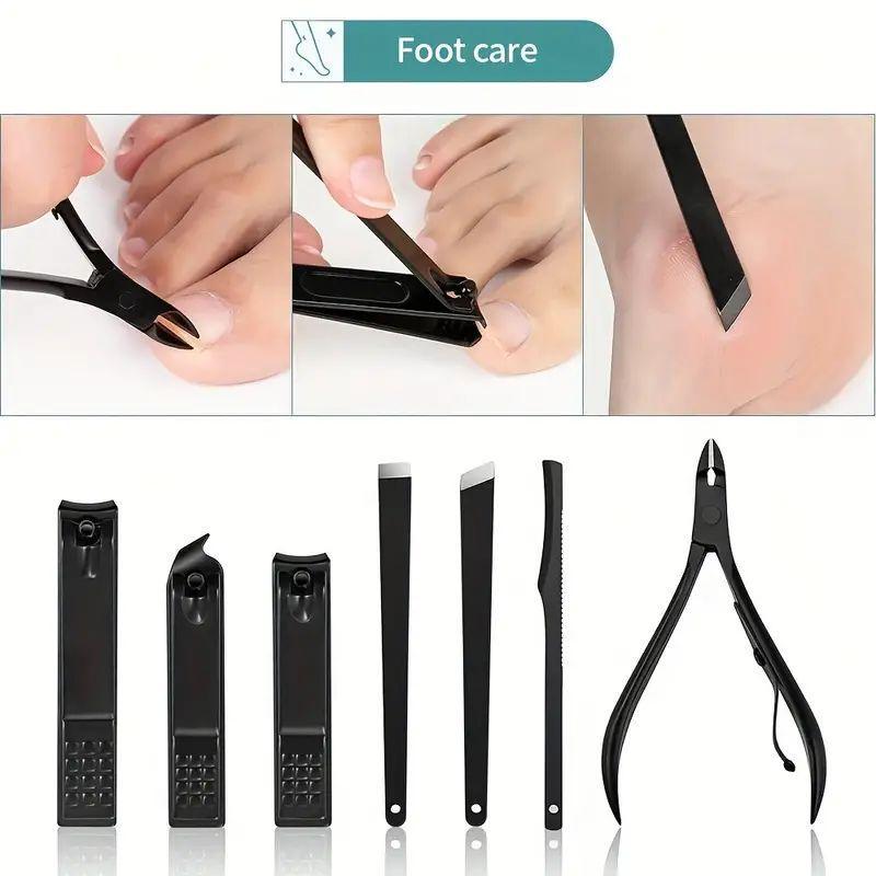 Multi-use Nail Clipper Set, 1 Box Nail Care Kits, Professional Manicure & Pedicure Tool Set for Men & Women