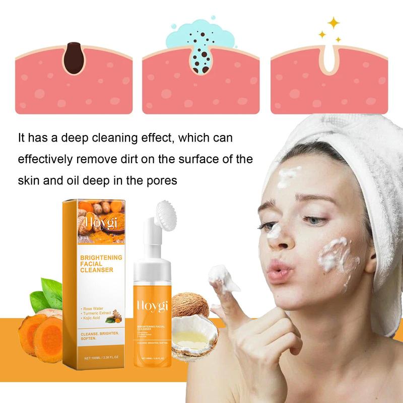 Turmeric Kojic Acid Face Wash, Deep Cleansing & Moisturizing Facial Cleanser, Brightening Skin Care Product for Women & Men All Skin Types, Christmas, Christmas Gift