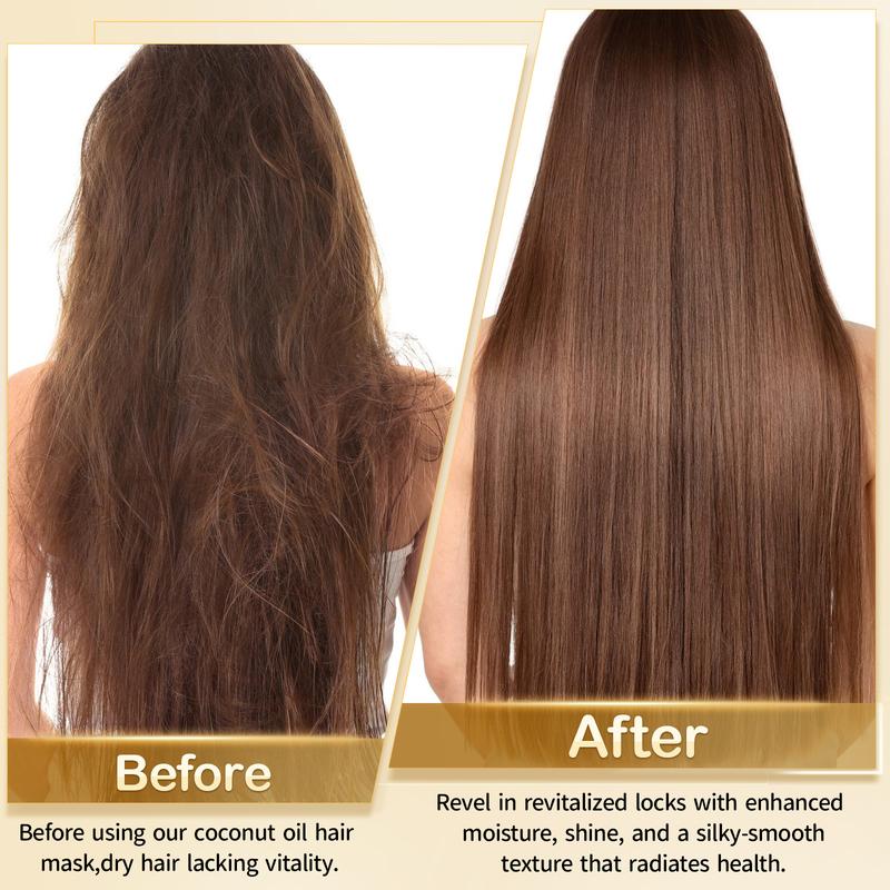 MEIDU Hair Mask,Collagen Hair Treatment,Ginseng Nourishing Repair,Coconut Oil Deep Conditioning,Hydrate MoistureConditioner Haircare,Christmas Gift