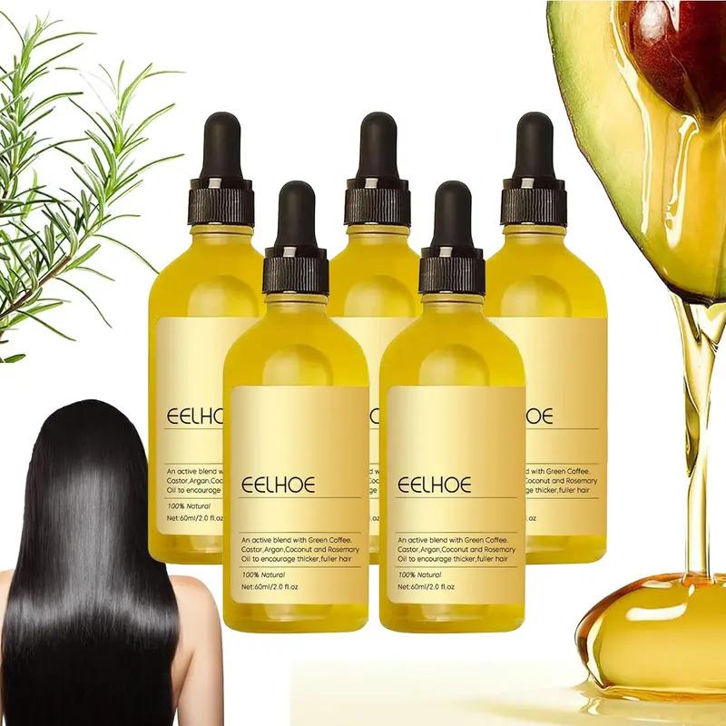 Veganic Natural  Hair Growth Oil, Rosemary Oil for Hair Growth Organic, Rosemary Hair Growth Oil for Dry Damaged Hair and Growth Thin Hair, Brown