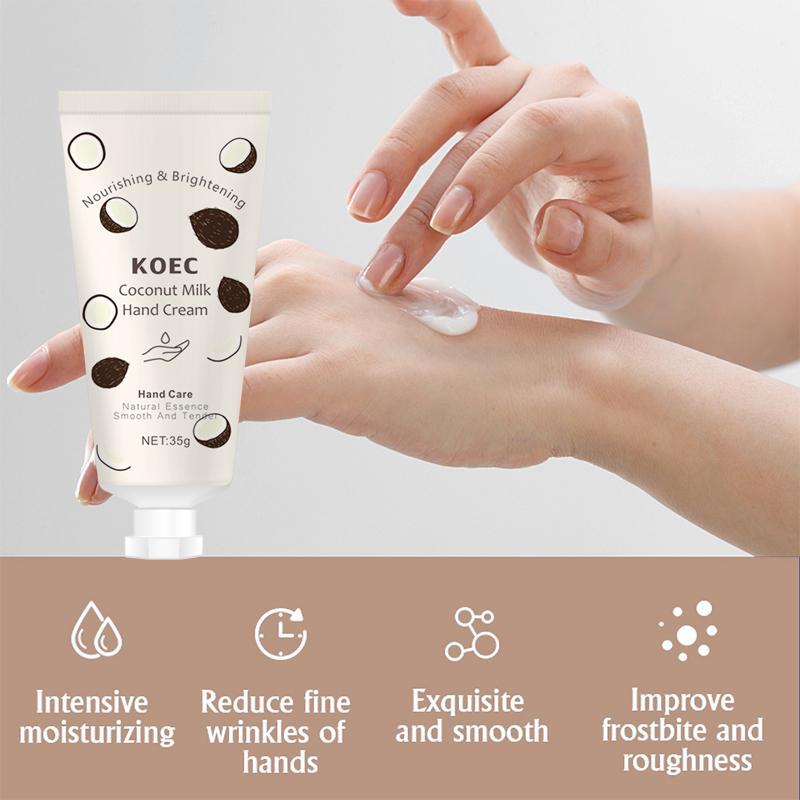 Rose Coconut Natural Essence Hand Cream, Moisturizing Hand Lotion, Nourishing & Hydrating Hand Cream For Women & Girls