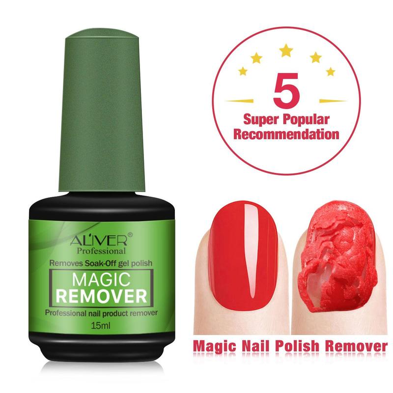 Gentle Nail Polish Remover, 2 Counts Quick & Effective Nail Polish Remover, Easy To Use Nail Polish Remover, Nail Care Product for Women & Girls